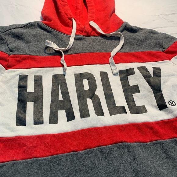 Vintage Harley-Davidson Slim Fit Hoodie Sweatshirt - Size S - Picture 5 of 7